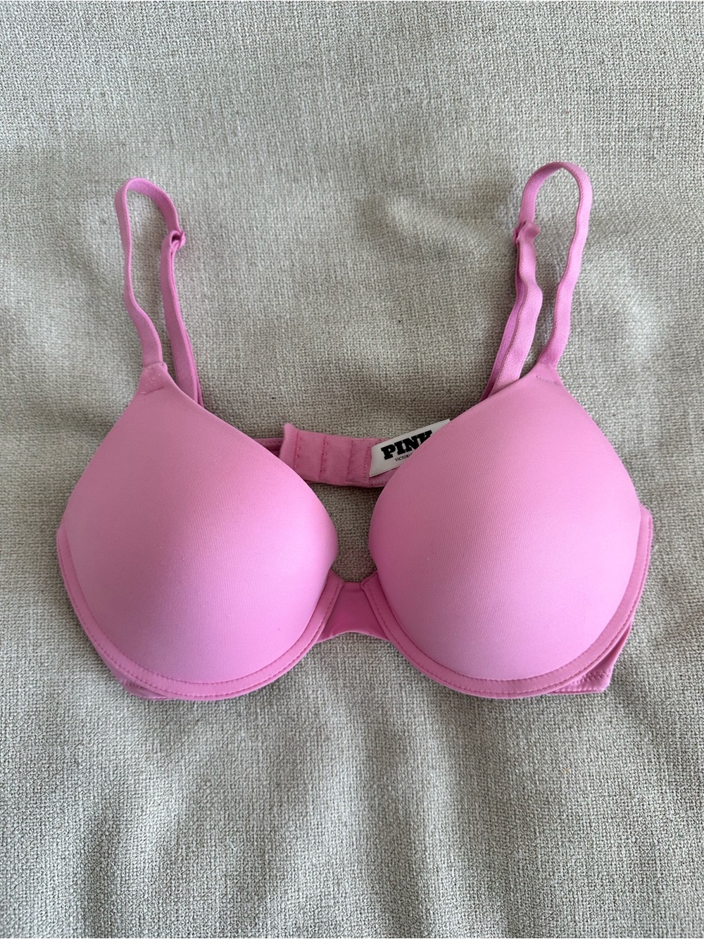 PINK Victoria's Secret Bubblegum Pink Padded T-Shirt Bra
